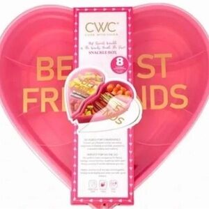 CWC‎ Cook With Color Heart-Shaped Snackle Box